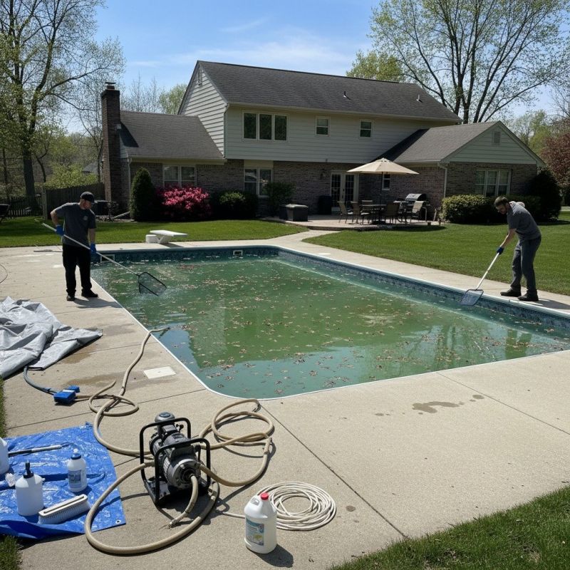 Pool Deck Cleaning